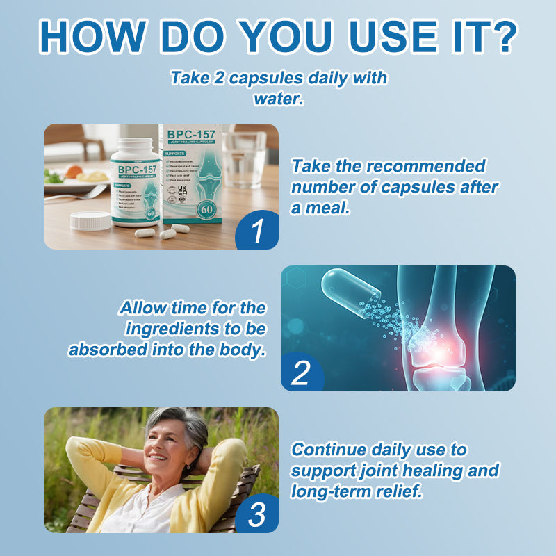 🇬🇧💧Ourlyard"® 𝐁𝐏𝐂-𝟏𝟓𝟕 𝐉𝐨𝐢𝐧𝐭 𝐇𝐞𝐚𝐥𝐢𝐧𝐠 Capsules, 1000MG, Non-GMO, Gluten-Free, 60 Capsules🦴Treats Arthritis, Neuropathy, Rheumatism, Sports Injuries & More🏆