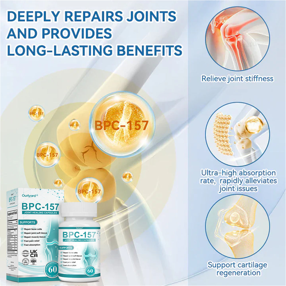 🇬🇧💧Ourlyard"® 𝐁𝐏𝐂-𝟏𝟓𝟕 𝐉𝐨𝐢𝐧𝐭 𝐇𝐞𝐚𝐥𝐢𝐧𝐠 Capsules, 1000MG, Non-GMO, Gluten-Free, 60 Capsules🦴Treats Arthritis, Neuropathy, Rheumatism, Sports Injuries & More🏆