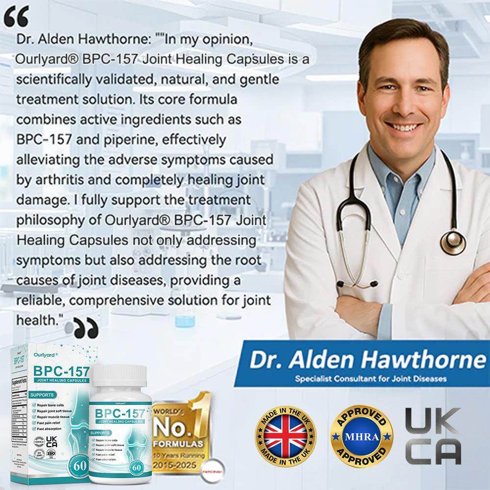 🇬🇧💧Ourlyard"® 𝐁𝐏𝐂-𝟏𝟓𝟕 𝐉𝐨𝐢𝐧𝐭 𝐇𝐞𝐚𝐥𝐢𝐧𝐠 Capsules, 1000MG, Non-GMO, Gluten-Free, 60 Capsules🦴Treats Arthritis, Neuropathy, Rheumatism, Sports Injuries & More🏆